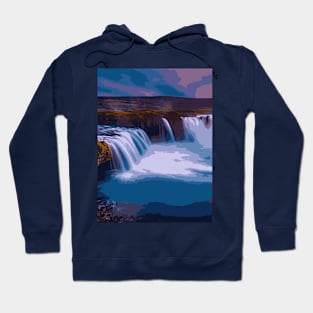 Enigmatic Waterfall - Landscape Hoodie